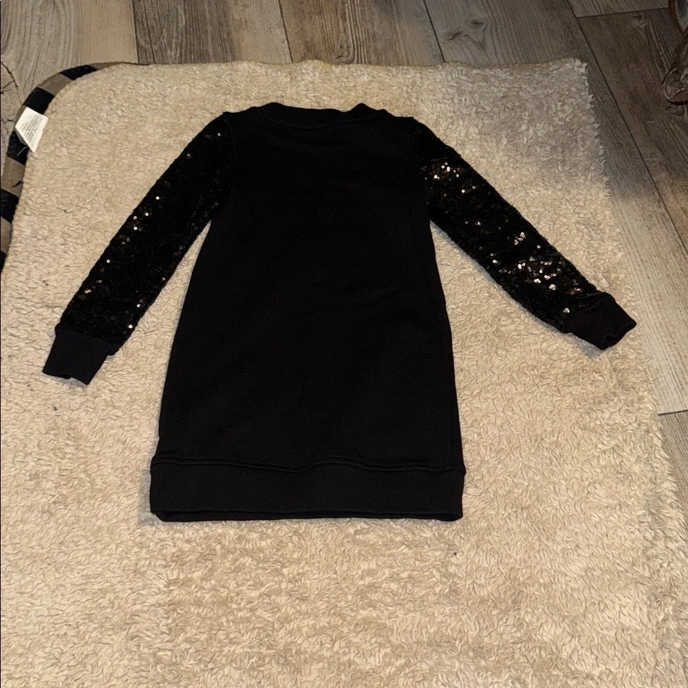 Toddler Fabkids Black Long Sleeve Dress